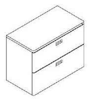 B front 2 drawer lateral file cabinet