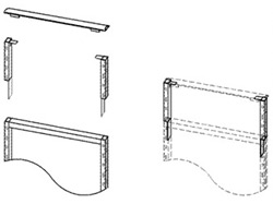 Bayonet stack-on panel assembly