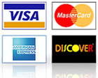 We accept Mastercard and Visa