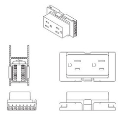 Side mounted base power feed