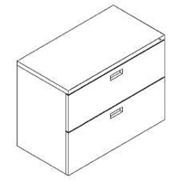 SA front 2 drawer lateral file cabinet